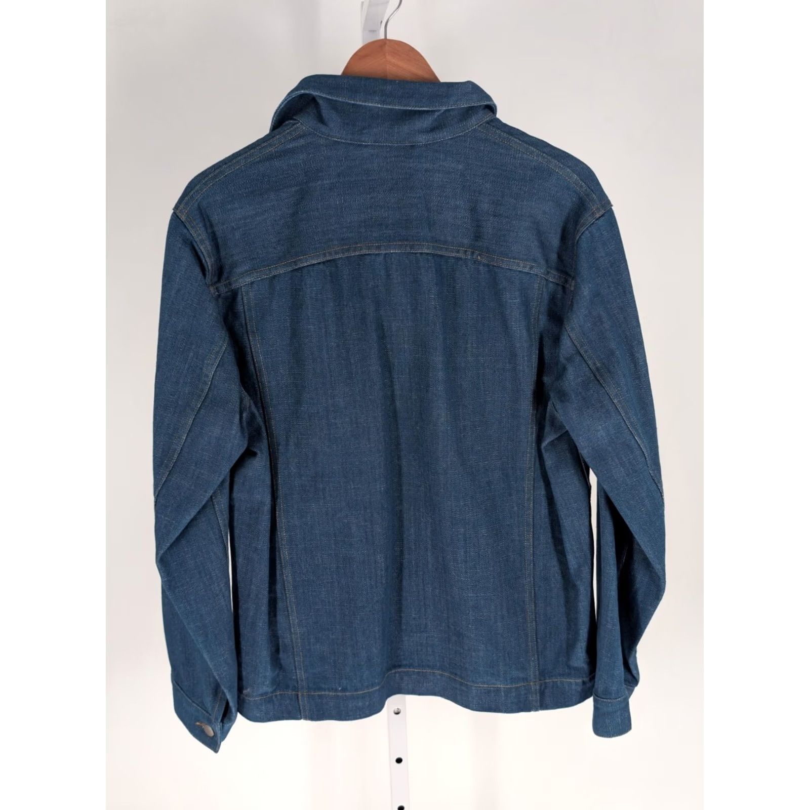 Uniqlo VINTAGE Uniqlo U Denim Trucker Jacket NWT Blue Cotton 2021 Collection Small Mens Spruce up with Lemaire Design Size US S / EU 44-46 / 1 - 3 Thumbnail