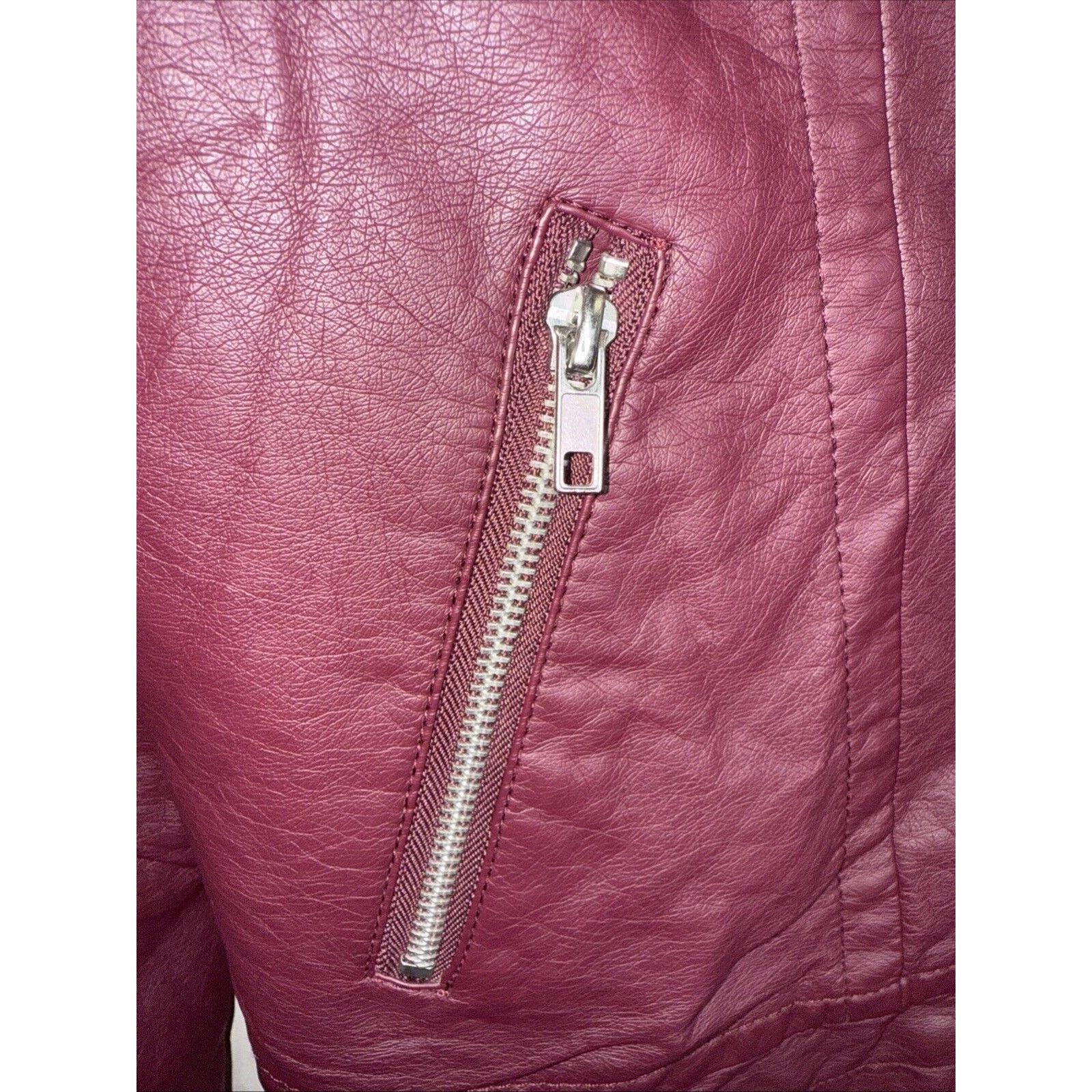 Forever 21 Forever 21 Leather Motorcycle Jacket Women’s Small Bomber Size S / US 4 / IT 40 - 2 Thumbnail
