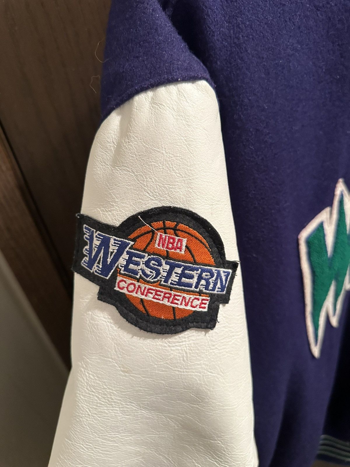 NBA Vintage timberwolves wool and leather varsity jacket Size US S / EU 44-46 / 1 - 3 Thumbnail