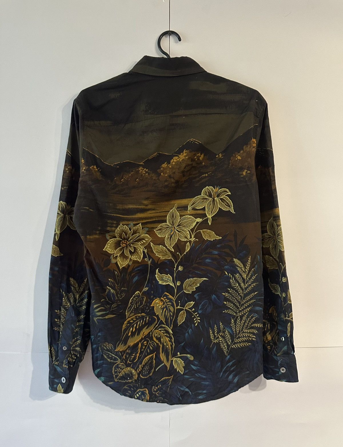 Desigual Desigual Floral & Mountain Print Long Sleeve Shirt Button Up Size US M / EU 48-50 / 2 - 5 Thumbnail