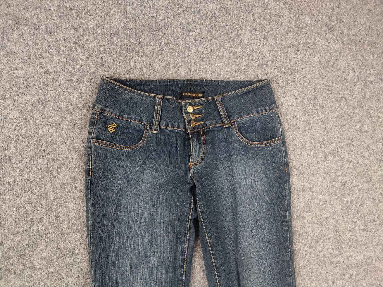 Rocawear Vintage Roca wear Y2K Low-rise Bootcut embroidered Jeans Size 28" / US 6 / IT 42 - 5 Thumbnail
