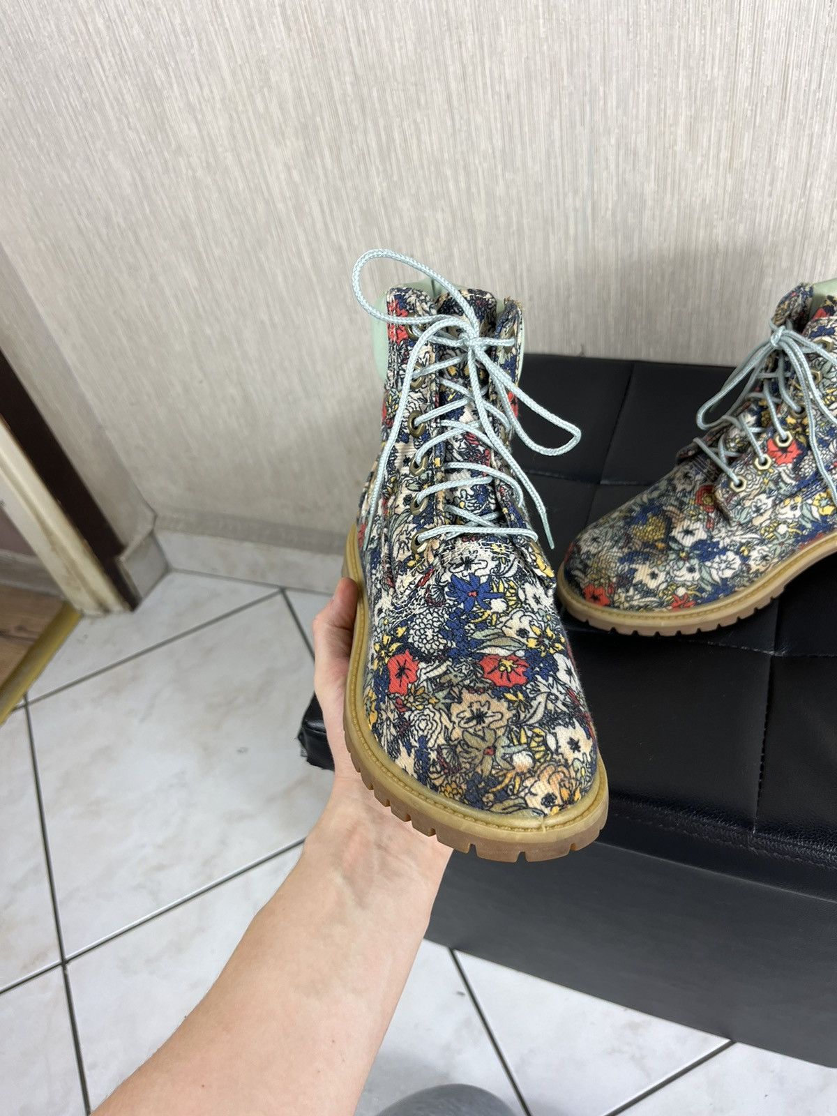 Timberland × Vintage Timberland floral boots shoes full all over print Size US 7.5 / IT 37.5 - 4 Thumbnail