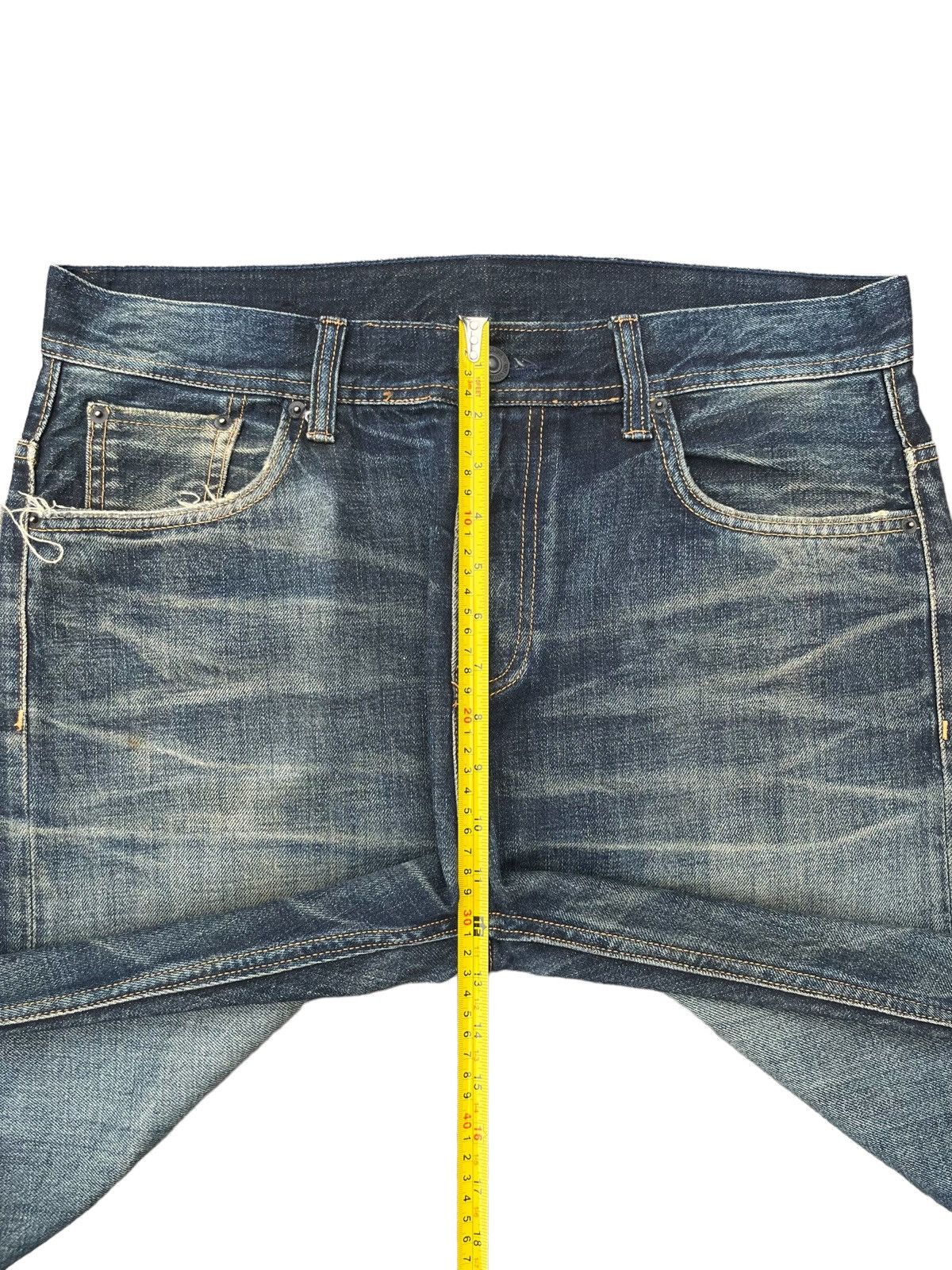 Japanese Brand × Le Grande Bleu (L.G.B.) Vintage Japanese Brand Mud Faded Washed Distressed Jeans Size US 35 - 11 Thumbnail