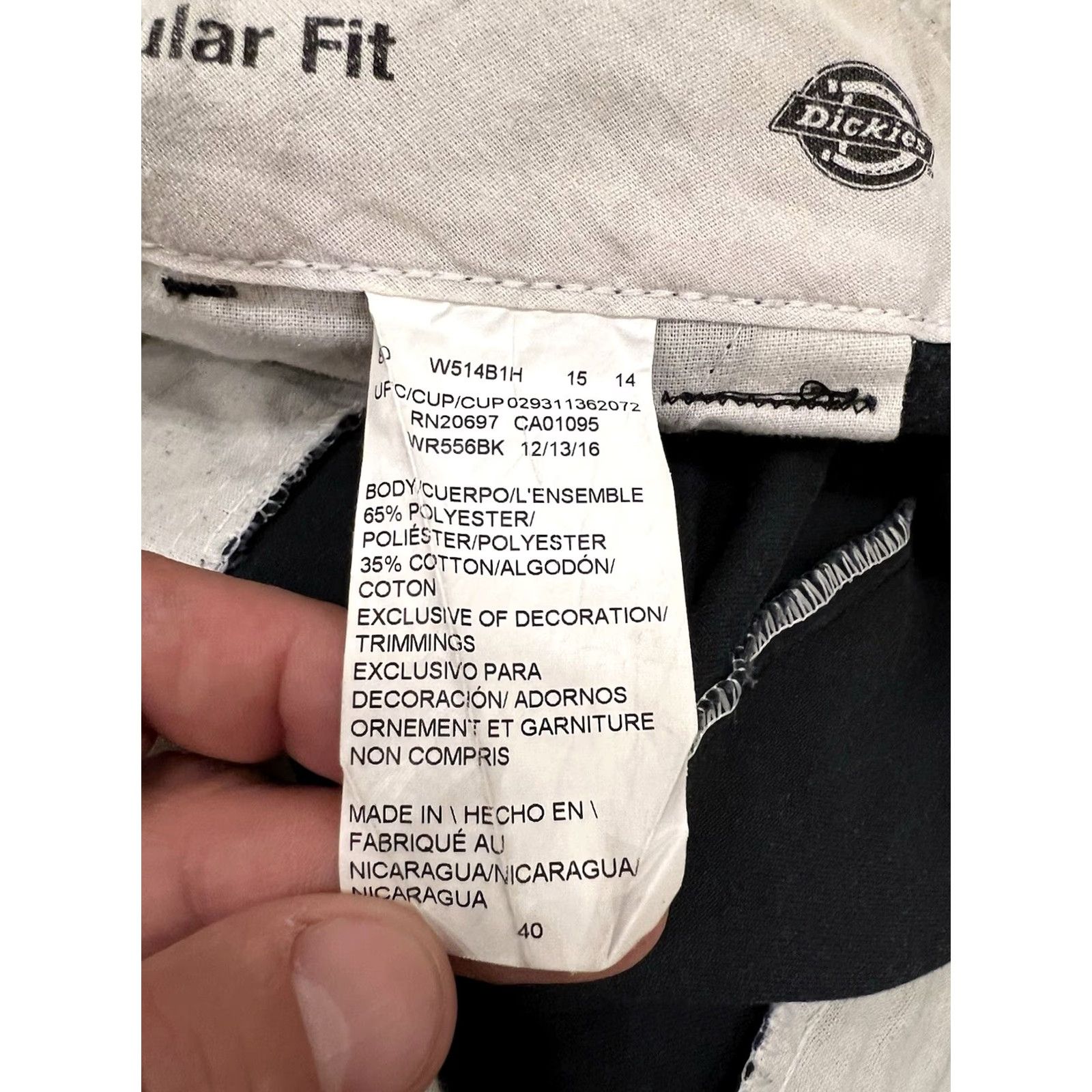 Dickies Dickies Mens 40 Regular Fit Cargo Short Twill Canvas Black 11" Inseam VNTG No Size US 40 / EU 56 - 7 Thumbnail
