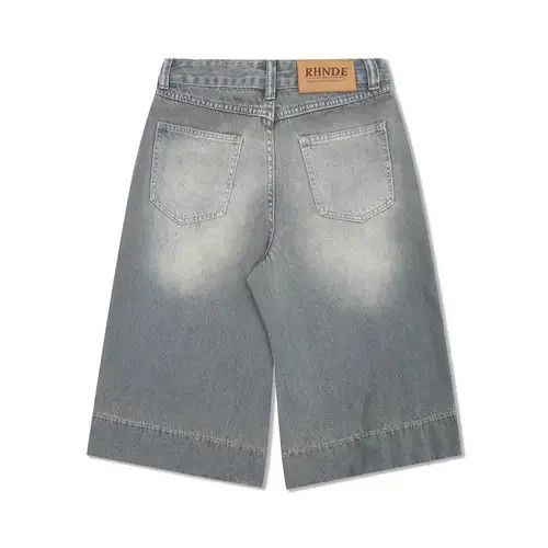 Other Distressed washed straight leg loose casual denim shorts Size US 32 / EU 48 - 8 Thumbnail