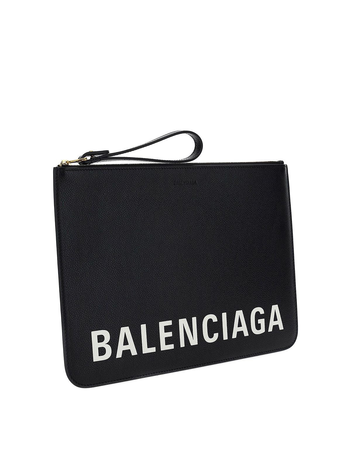 Balenciaga oc11z0225 Size: OS / Cash Large Pouch With Handle in Black Size ONE SIZE - 2 Thumbnail