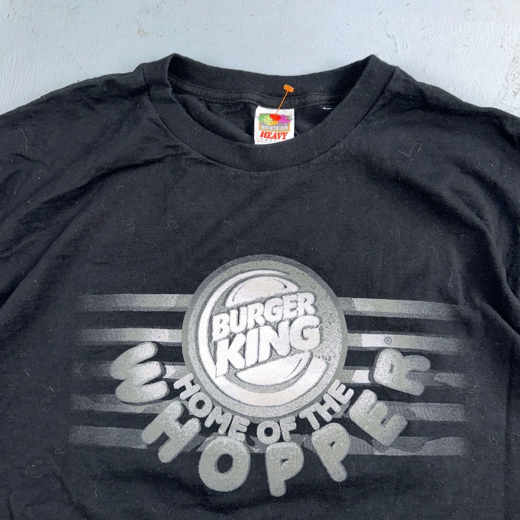 Fruit Of The Loom VINTAGE Burger King Whopper VTG Y2K T Shirt Black XL Fruit of the Loom Men Crew Neck Short Sleeve Graphic Print 2000s 70s 80s 90s Size US XL / EU 56 / 4 - 2 Thumbnail