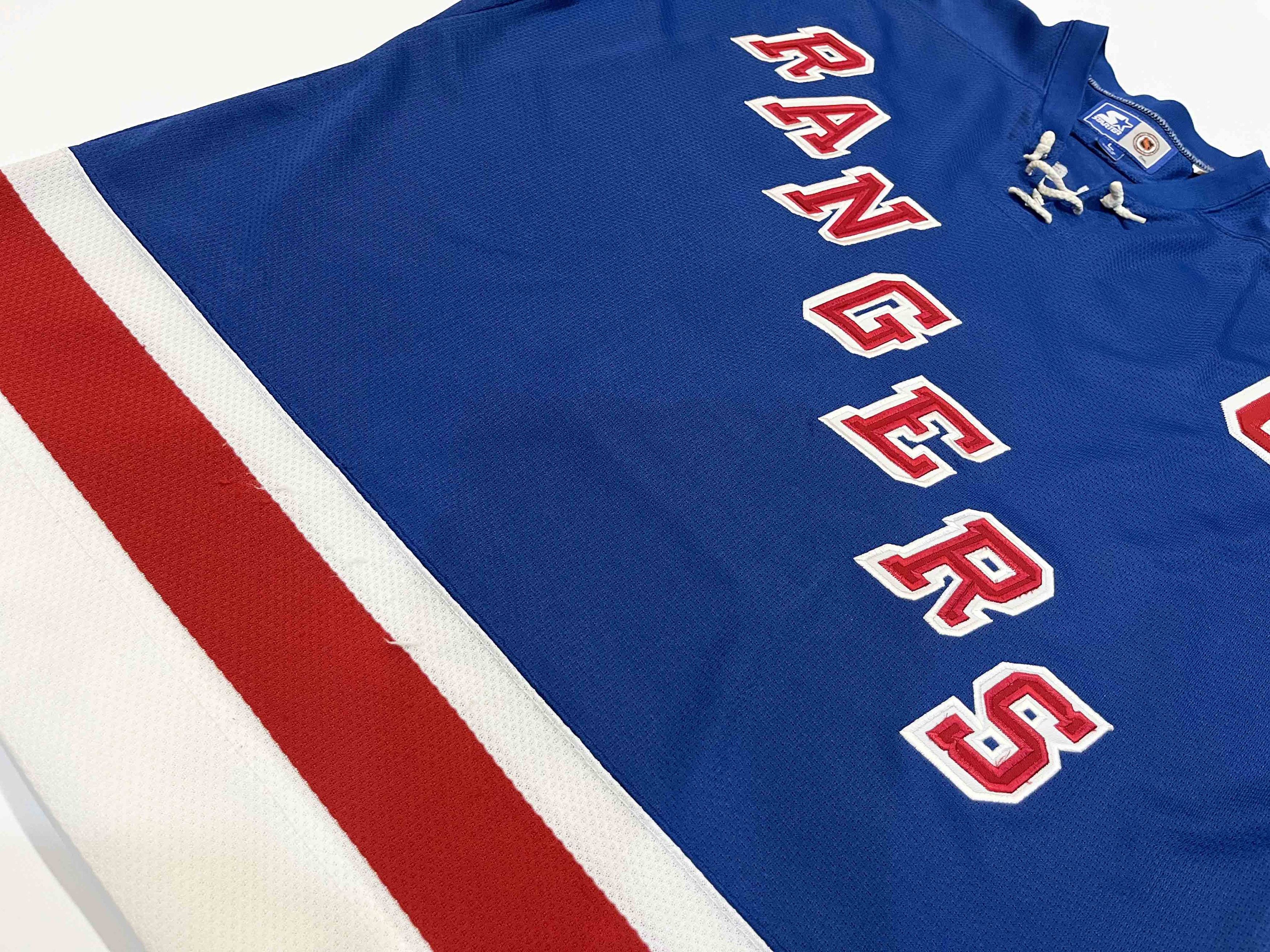 NHL × Starter × Vintage Vintage Starter New York Rangers LEETCH #2 NHL Hockey Jersey Size US L / EU 52-54 / 3 - 7 Thumbnail