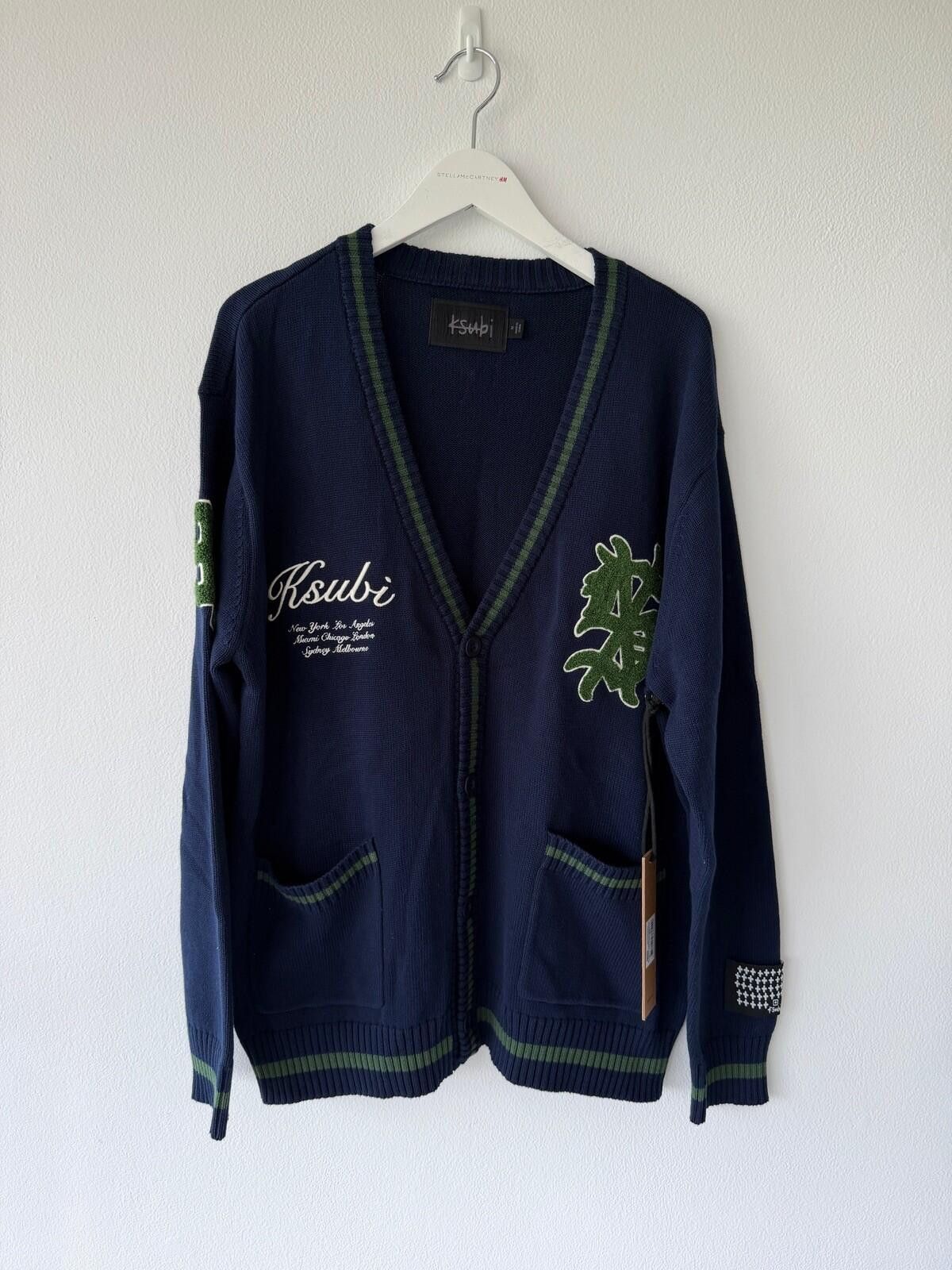 Ksubi new Ksubi mens PLAYOFF CARDIGAN MIDNIGHT blue navy medium m Size US M / EU 48-50 / 2 - 1 Thumbnail
