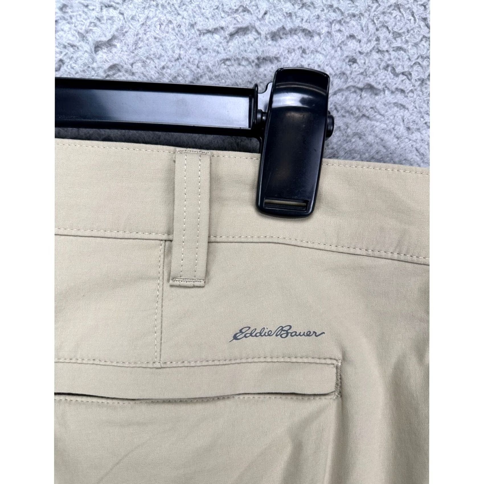 Eddie Bauer Eddie Bauer Pants Mens 36X30 Tan Nylon Blend Hiking Outdoor Straight Flat Front Mens Regular Waist 36 Inseam 30 Logo Accents Casual Vintage: No Size US 36 / EU 52 - 5 Thumbnail