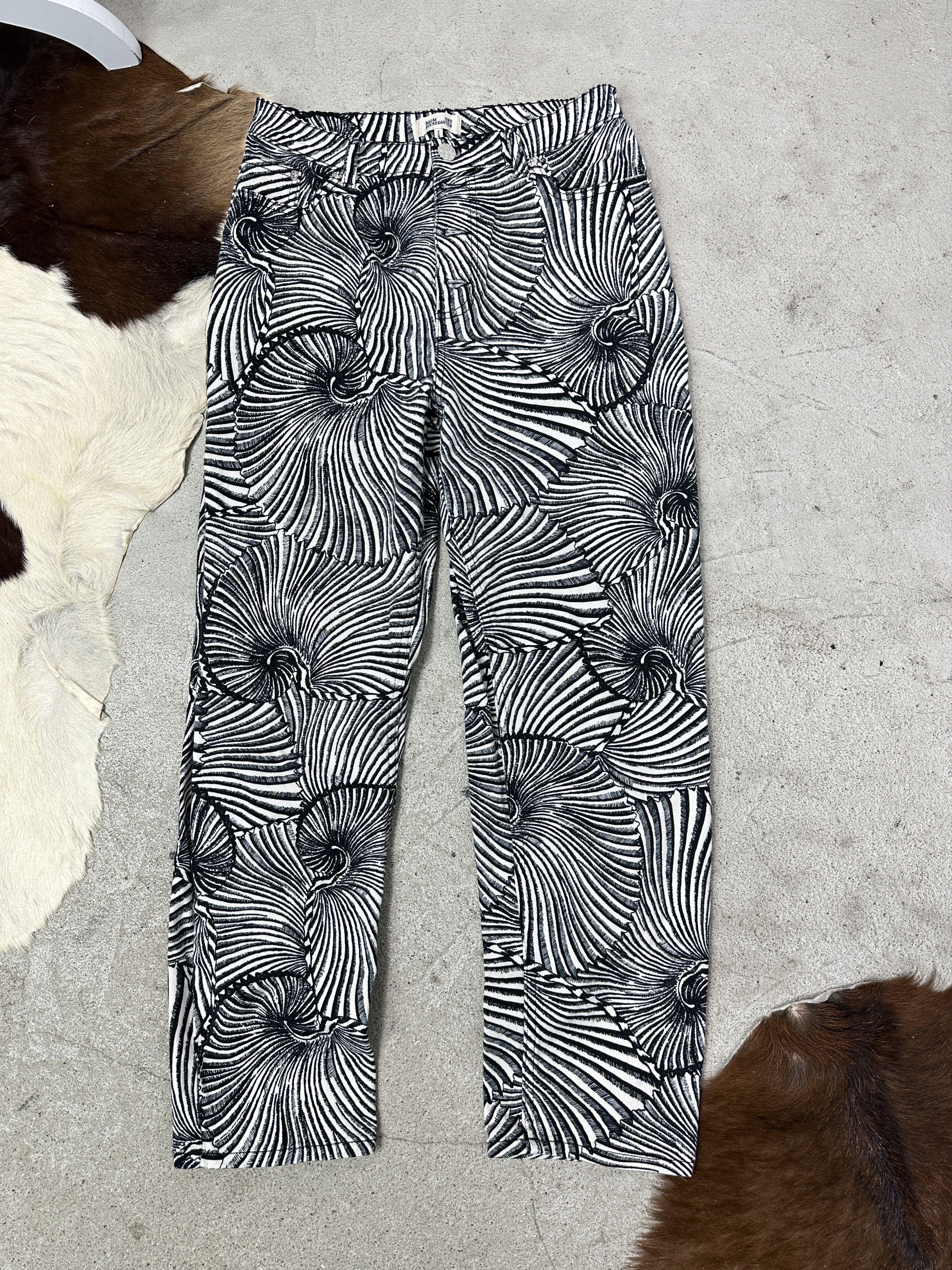 Baum und Pferdgarten Vintage Avant Garde Striped Baum und Pferdgarten Pants 00s Size 25" / US 0 / IT 36 - 2 Thumbnail
