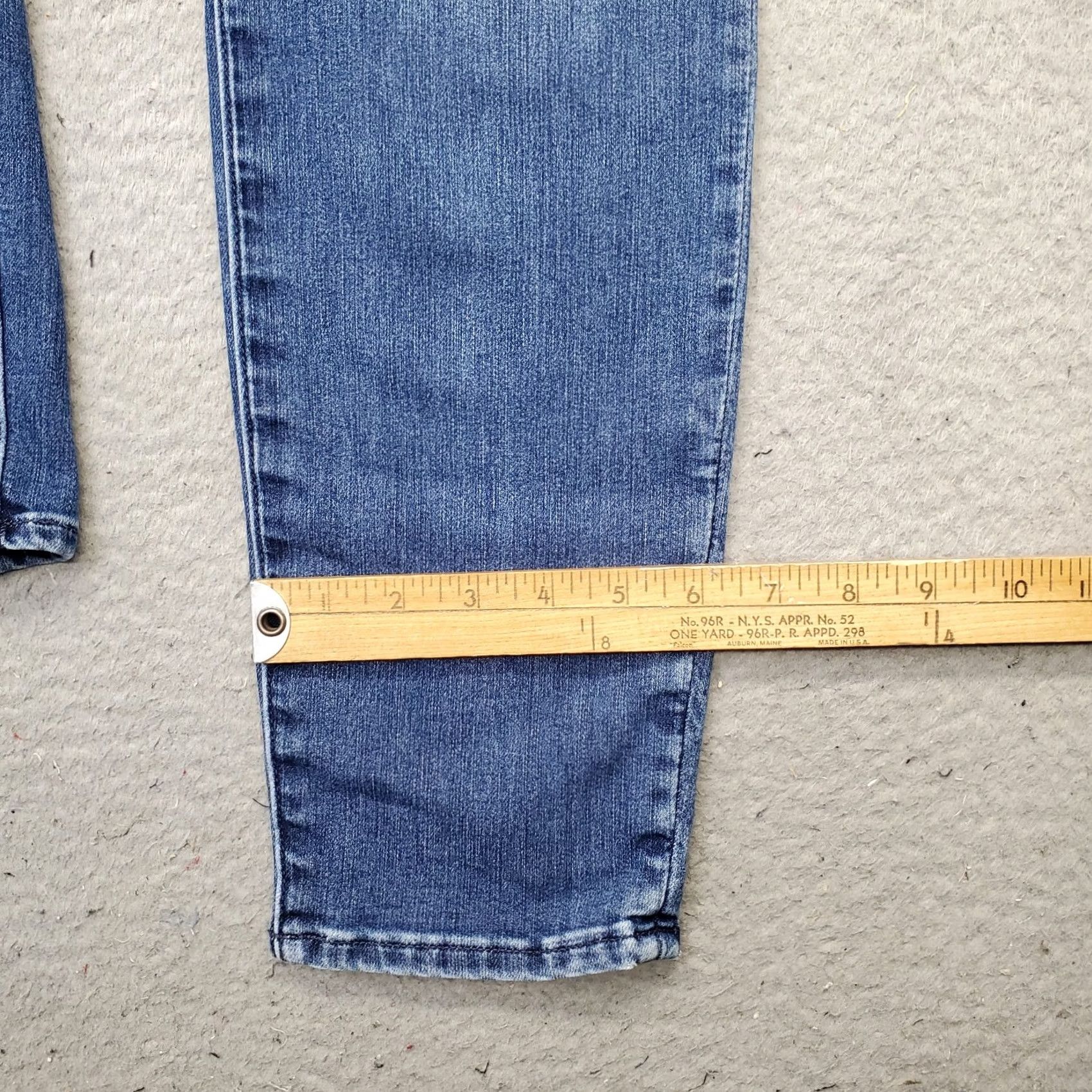 Athleta Athleta Womens 4 Blue Denim Skinny Jeans Stretch 5-Pocket Casual Regular Inseam 29" Size 27" / US 4 / IT 40 - 5 Thumbnail