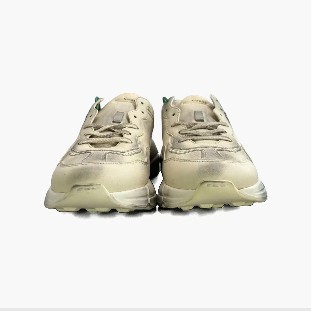 Gucci gucci rhytone white distressed red lips sneakers-yw Size US 11.5 / EU 44-45 - 3 Thumbnail