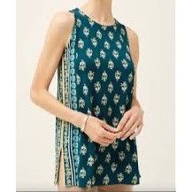 J. Jill J Jill Wearever Layering Tank Blue Yellow Floral Sleeveless Size M / US 6-8 / IT 42-44 - 7 Thumbnail