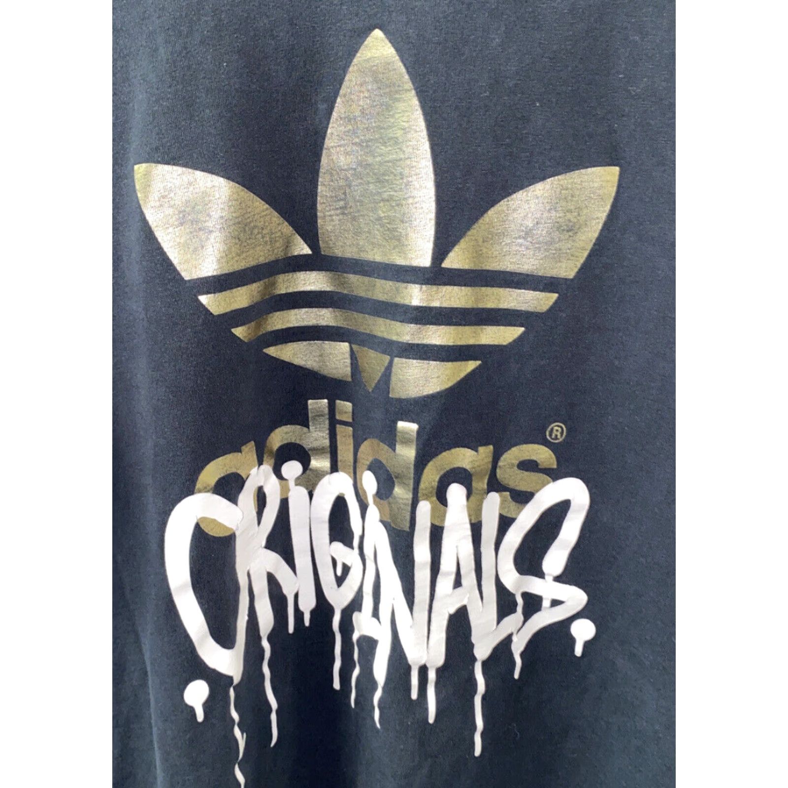 Adidas ADIDAS ORIGINALS T-Shirt Womens Short Sleeve Black Size L 21 In Armpit Regular Fit Size L / US 10 / IT 46 - 2 Thumbnail