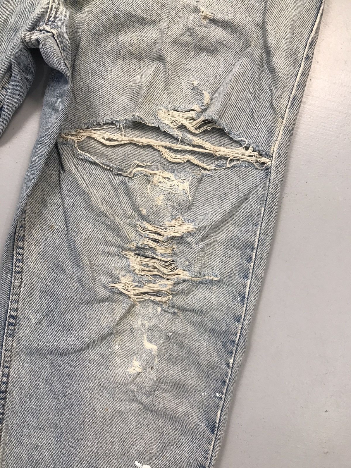 Vintage Levi’s silver tab damaged denim