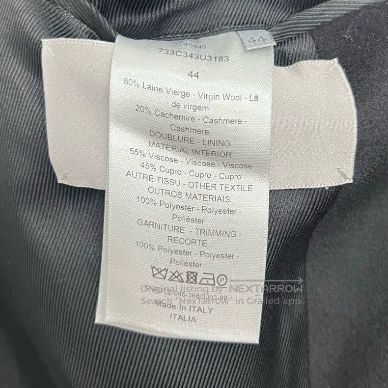 Dior Dior Black woollen coat Size US S / EU 44-46 / 1 - 5 Thumbnail