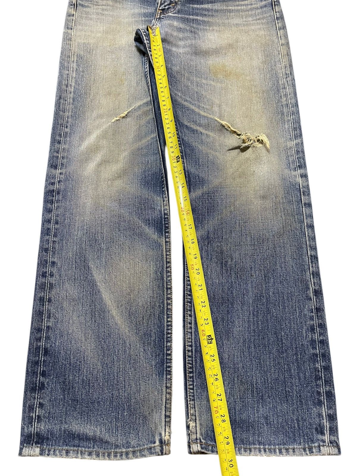 Levi's Vintage 90s Levis 505 Mud Faded Wash Ripped Loose Jeans Size US 34 / EU 50 - 15 Thumbnail
