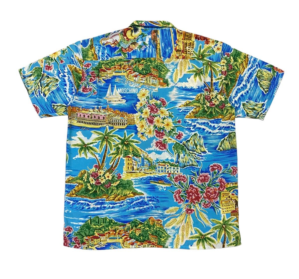 Moschino Rare‼️Moschino Hawaiian Shirt Button Ups Size US L / EU 52-54 / 3 - 3 Thumbnail