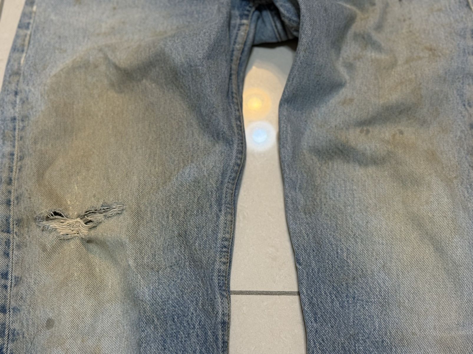 Levi's Distressed Vintage 90s Levi’s 501 Denim Jeans Size US 31 - 3 Thumbnail