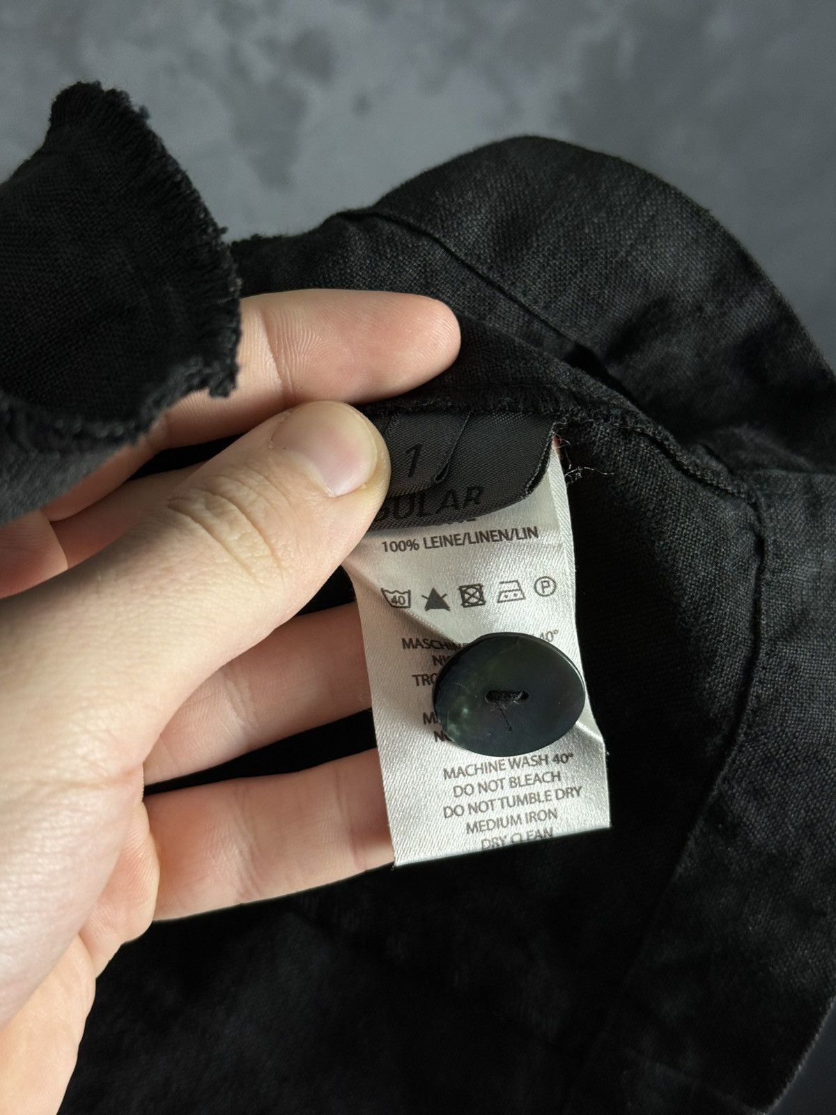 OSKA OSKA Black Light Linen Twill Button Front Jacket Sz1 Regular Size S / US 4 / IT 40 - 13 Thumbnail