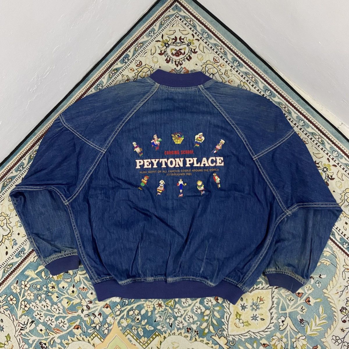 PPFM Vintage PPFM Boxy Denim Bombers Jacket Size US L / EU 52-54 / 3 - 1 Thumbnail