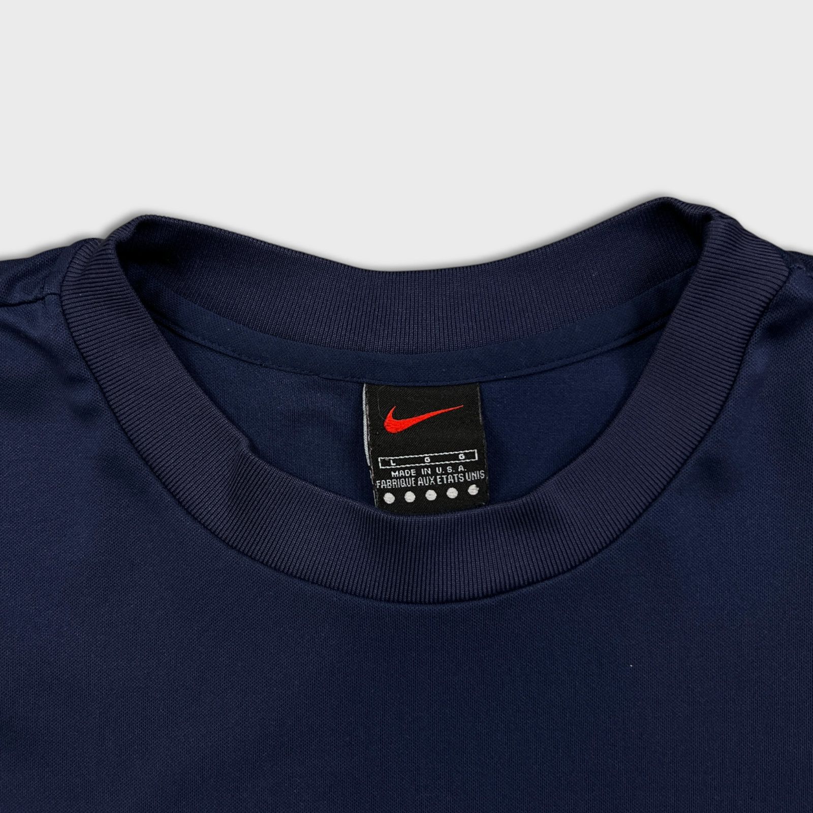Nike × Vintage 90s Nike Sportswear T Shirt Large USA Swoosh Athletic Tee Size US L / EU 52-54 / 3 - 2 Thumbnail