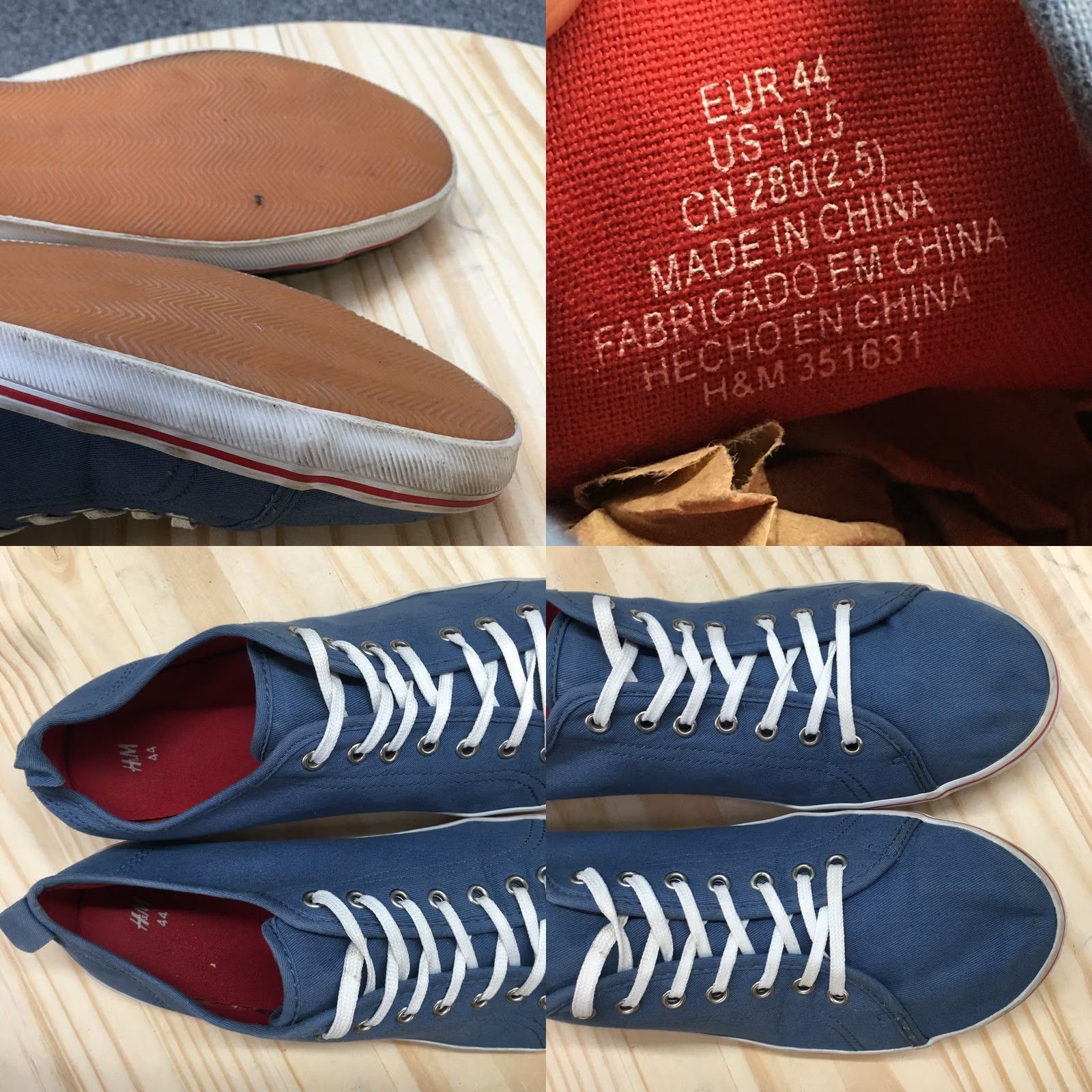 H&M H&M Shoes Womens 10.5 Casual Sneakers Comfort Flats Blue Canvas Lace Up Low Top Shoes Womens 10.5 Casual Sneakers Blue Canvas Lace Up Low Top Size L / US 10 / IT 46 - 9 Thumbnail