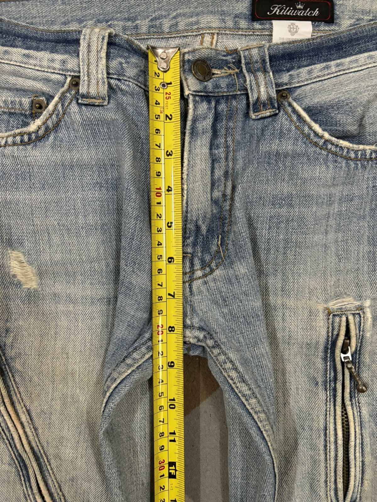 KMRii Vintage Kiliwatch Mud Wash Distressed Punk Grunge Jeans Size US 32 / EU 48 - 19 Thumbnail