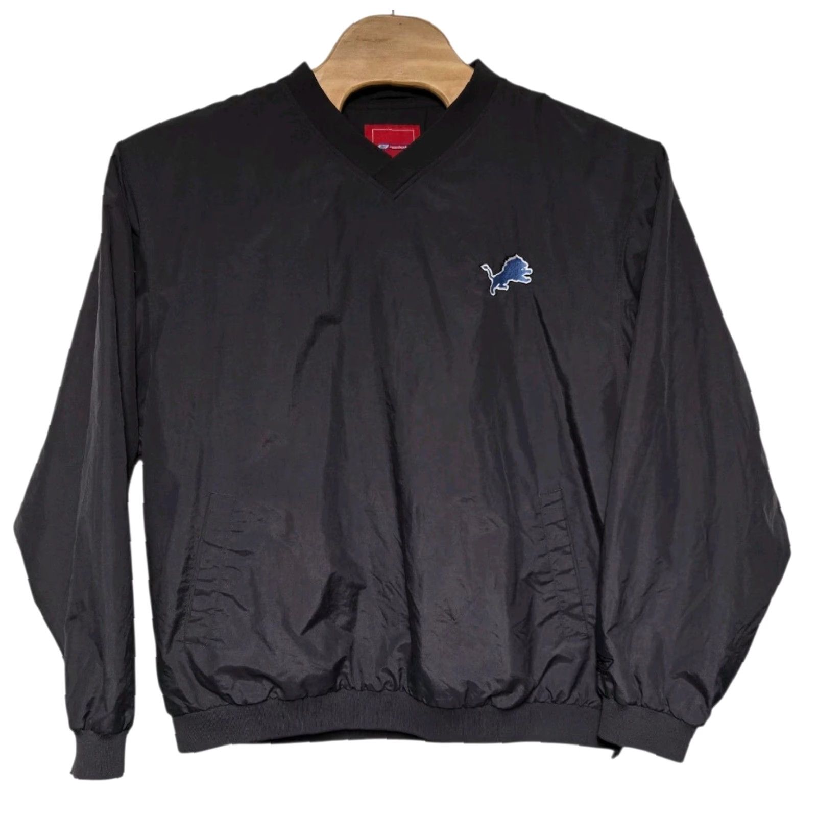 Reebok VINTAGE Reebok Windbreaker Pullover NFL Detroit Lions Nylon Gray XL Men Size US XL / EU 56 / 4 - 2 Thumbnail