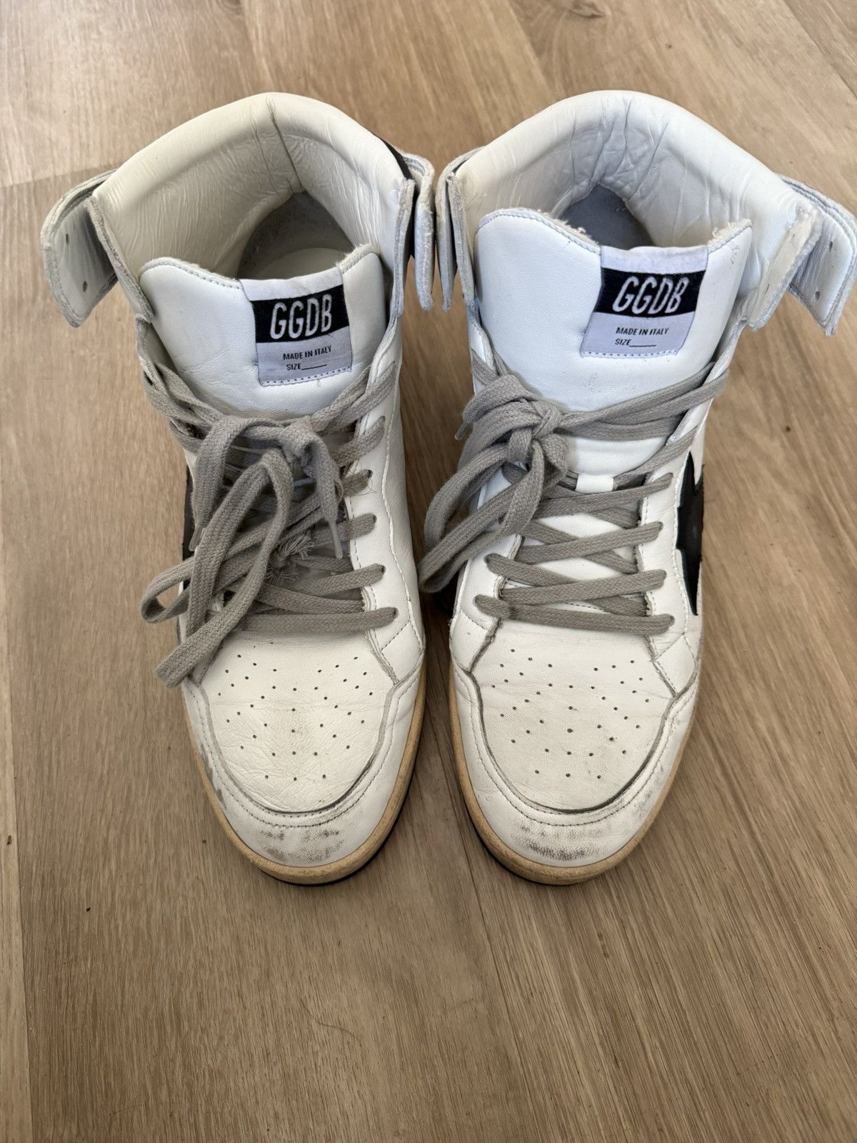 Golden Goose Golden Goose Sky Star High Tops – White/Black – Size 43 Size US 10 / EU 43 - 4 Thumbnail
