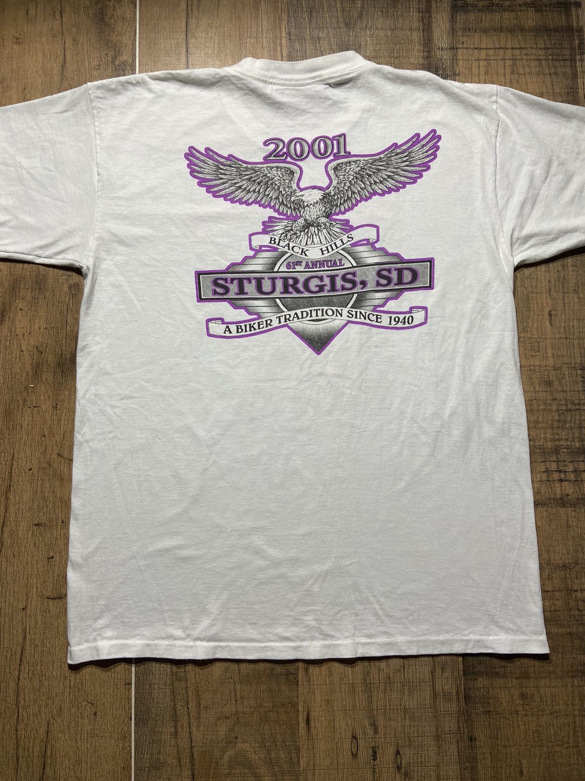 All Sport Vintage 2001 Sturgis motorcycle rally tee Size US XL / EU 56 / 4 - 8 Thumbnail