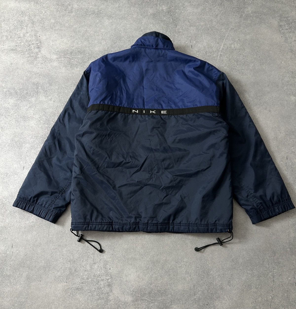 Nike Vintage Nike jacket 90s mens blue big logo rare swoosh Size US M / EU 48-50 / 2 - 3 Thumbnail