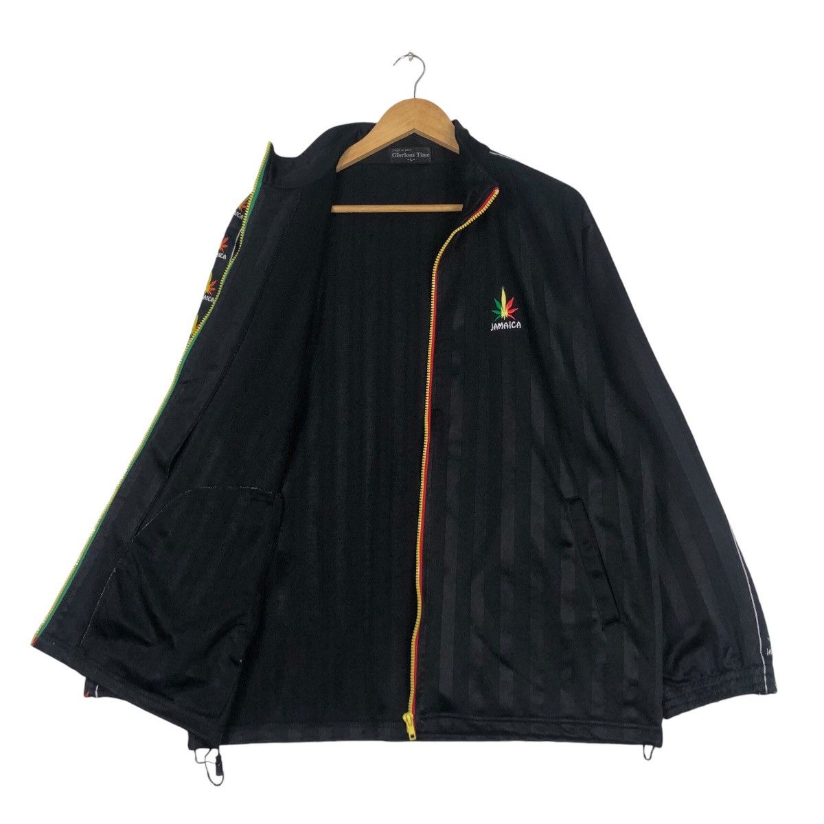 Japanese Brand × Vintage Vintage Jamaica Sweater Stripe Black Bob Marley L #A1 Size US L / EU 52-54 / 3 - 9 Thumbnail