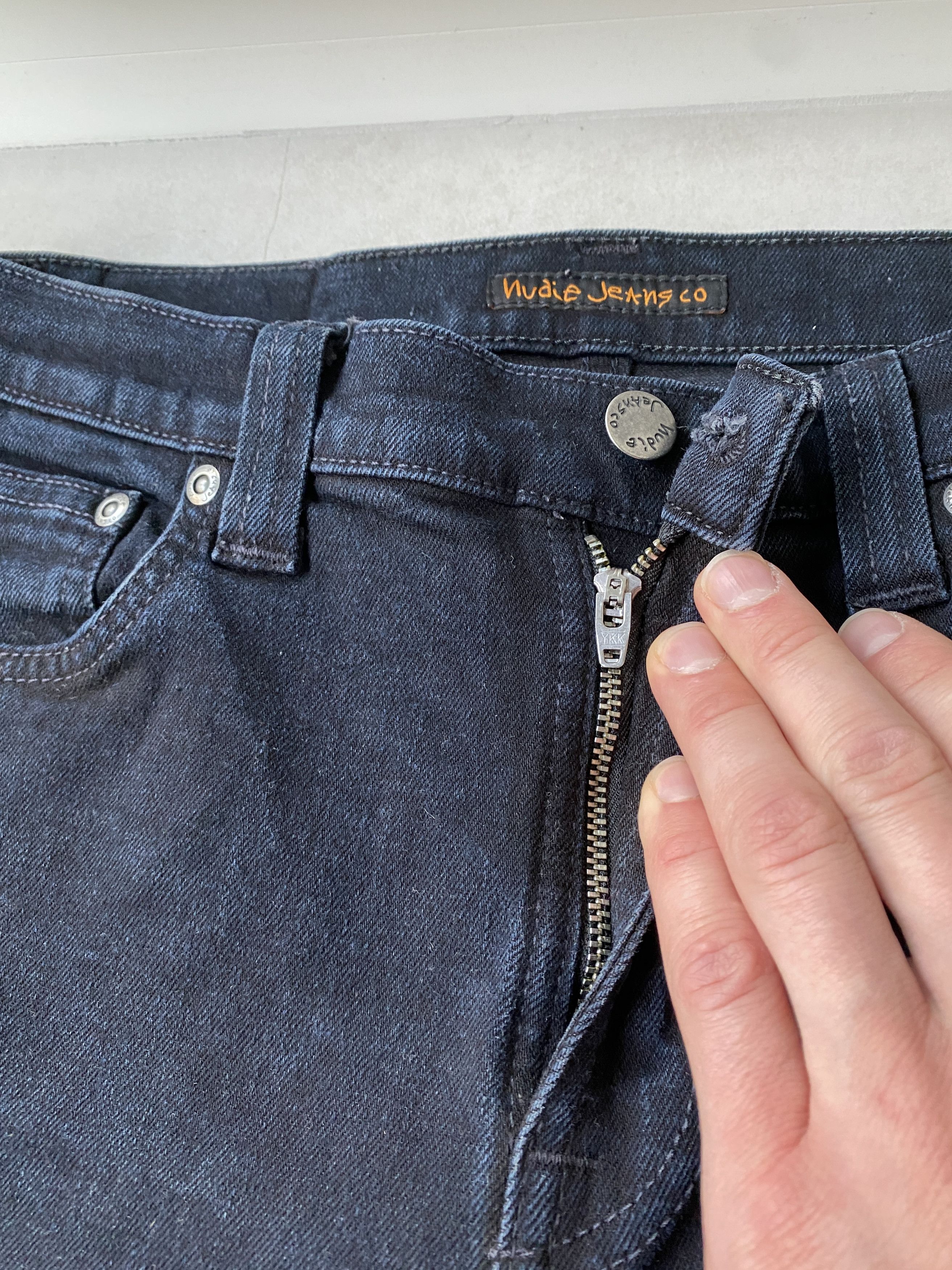Nudie Jeans Nudie Jeans High Kai Org. Black denim jeans size W 30 L 34 Size US 30 / EU 46 - 6 Thumbnail