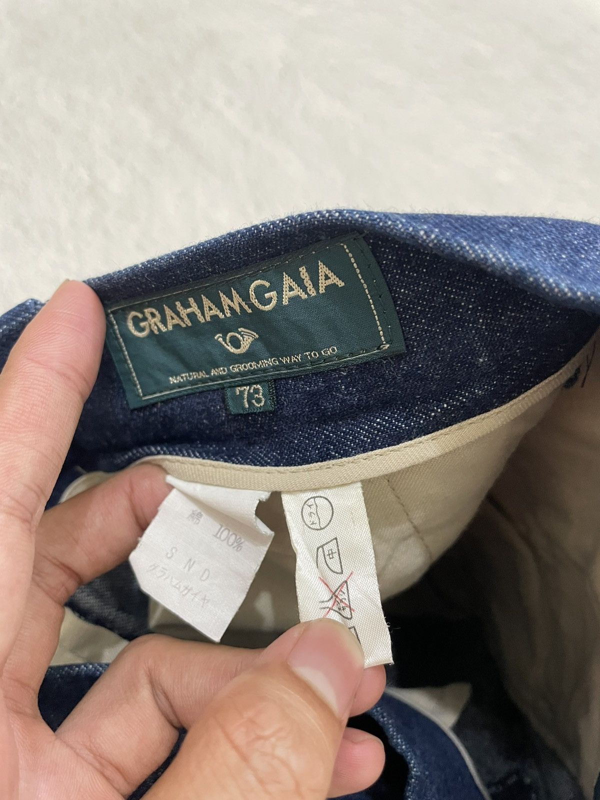 Japanese Brand 2000s Japan Raw Indigo Denim Pants Wide Straight Fit Size US 27 - 5 Thumbnail