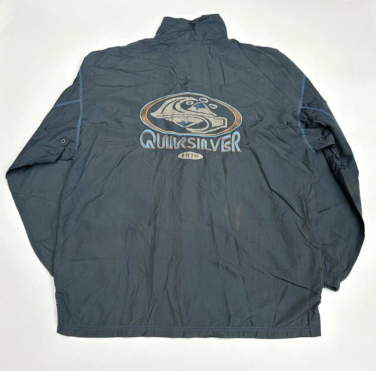 Vintage 90’s Quiksilver Embroidered Logo Coach Jacket