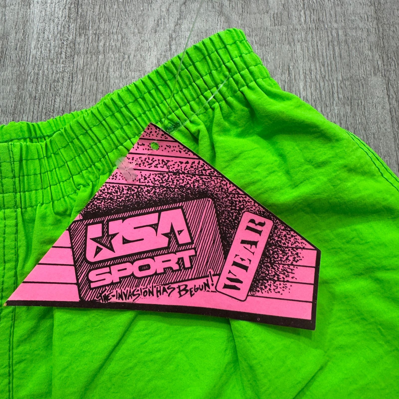 Vintage NEW Vintage USA Sport Surf Shorts Mens Small Green 80s Size US 26 / EU 42 - 4 Thumbnail