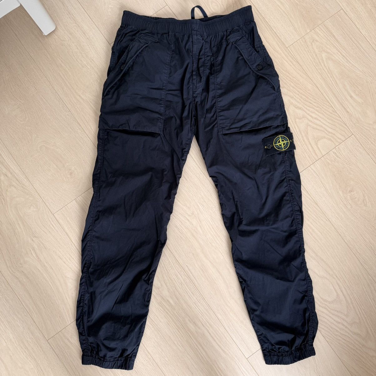 Stone Island Stone Island, navy jogger pants, parachute, lightweight Size US 30 / EU 46 - 1 Thumbnail