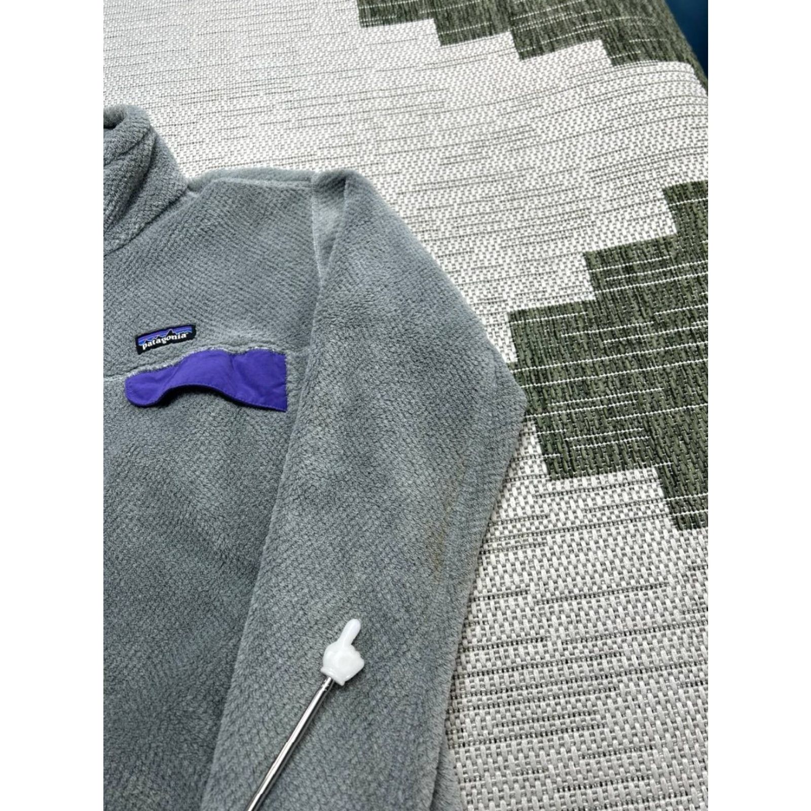 Patagonia Patagonia Snap-T Re-Tool Gray Purple Fleece Jacket Women's XS Regular Gray Solid Logo Outdoor 90s? Size S / US 4 / IT 40 - 7 Thumbnail