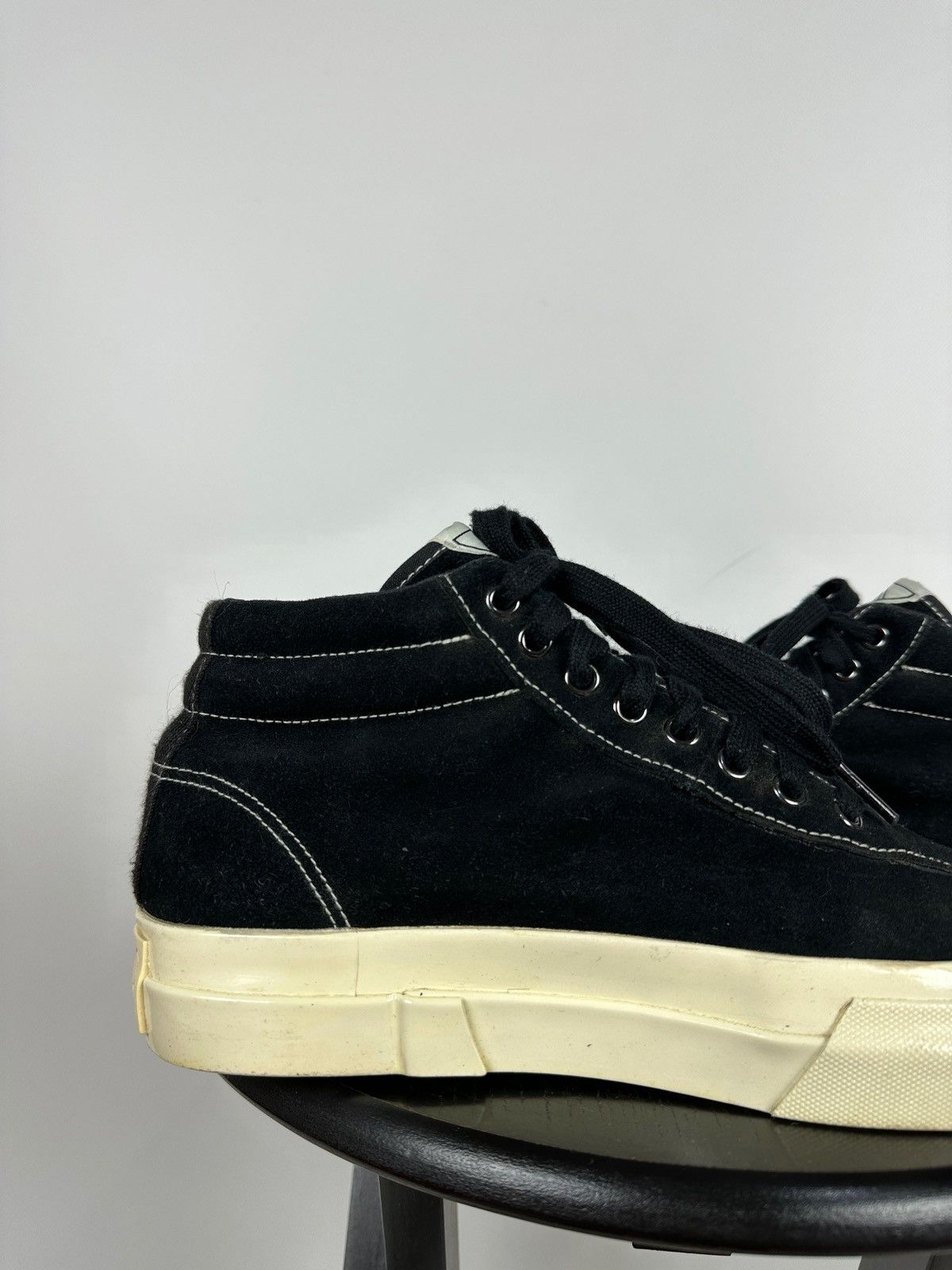 Stepney Workers Club Stepney Workers Club Black Suede Hi-Top Sneakers Size US 7 / EU 40 - 19 Thumbnail