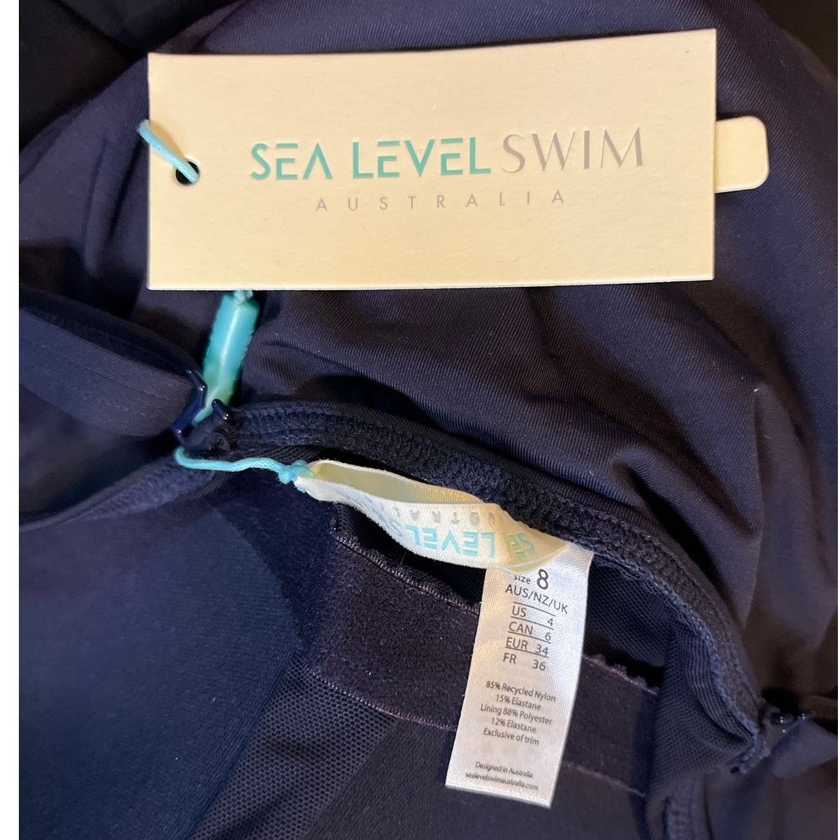 Designer Sea Level Australia Essential Twist Front One Piece Sz 4 Size S / US 4 / IT 40 - 4 Thumbnail