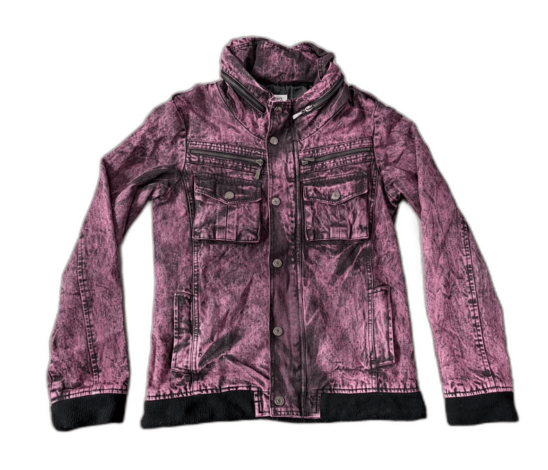 Yohji Yamamoto Vintage Dye Print Jacket with Hidden Hood Size L / US 10 / IT 46 - 1 Thumbnail