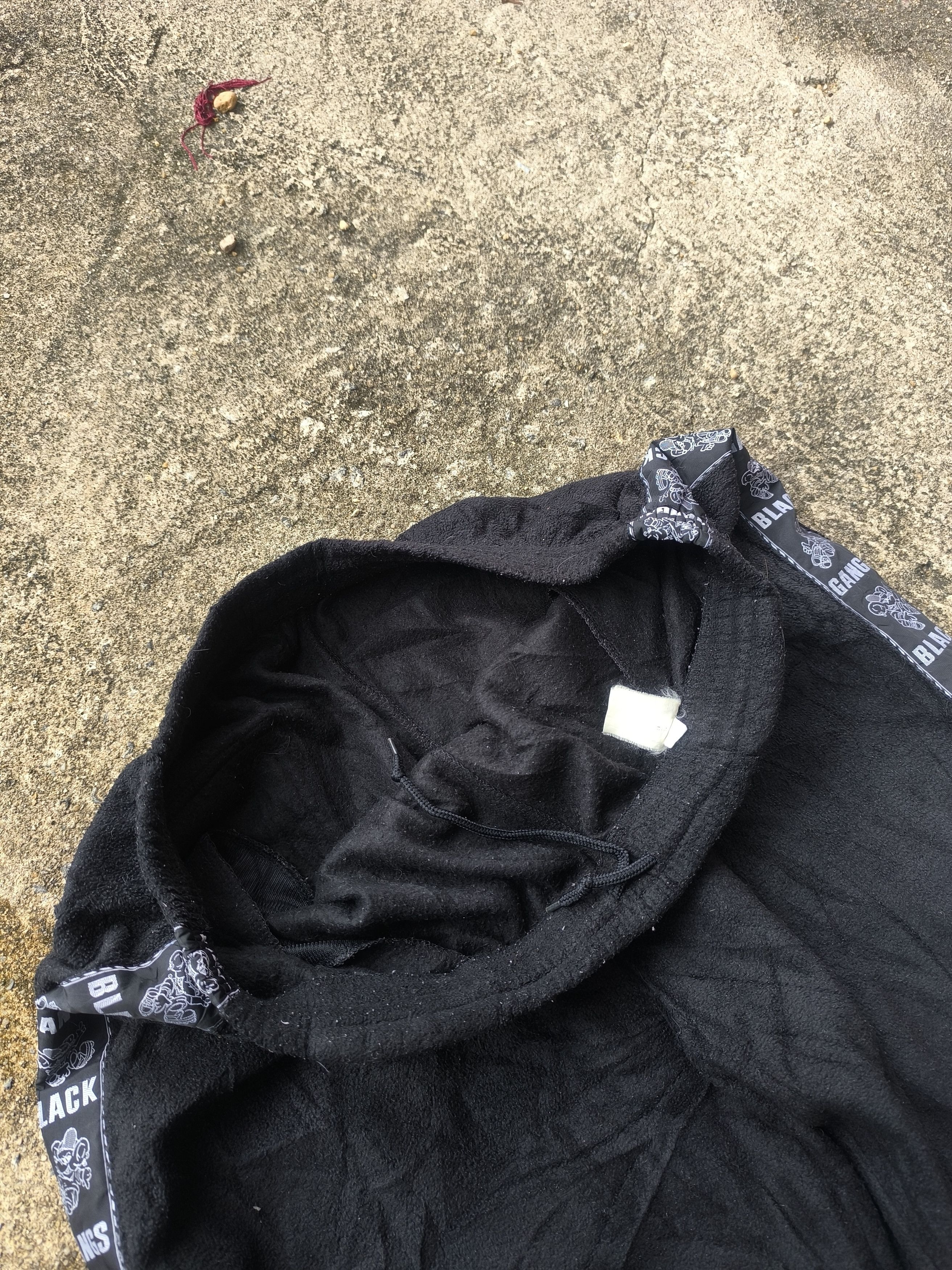Designer × Vintage Vintage Y2K baggy sweatpants side tape black gangs magixson Size US 32 / EU 48 - 4 Thumbnail