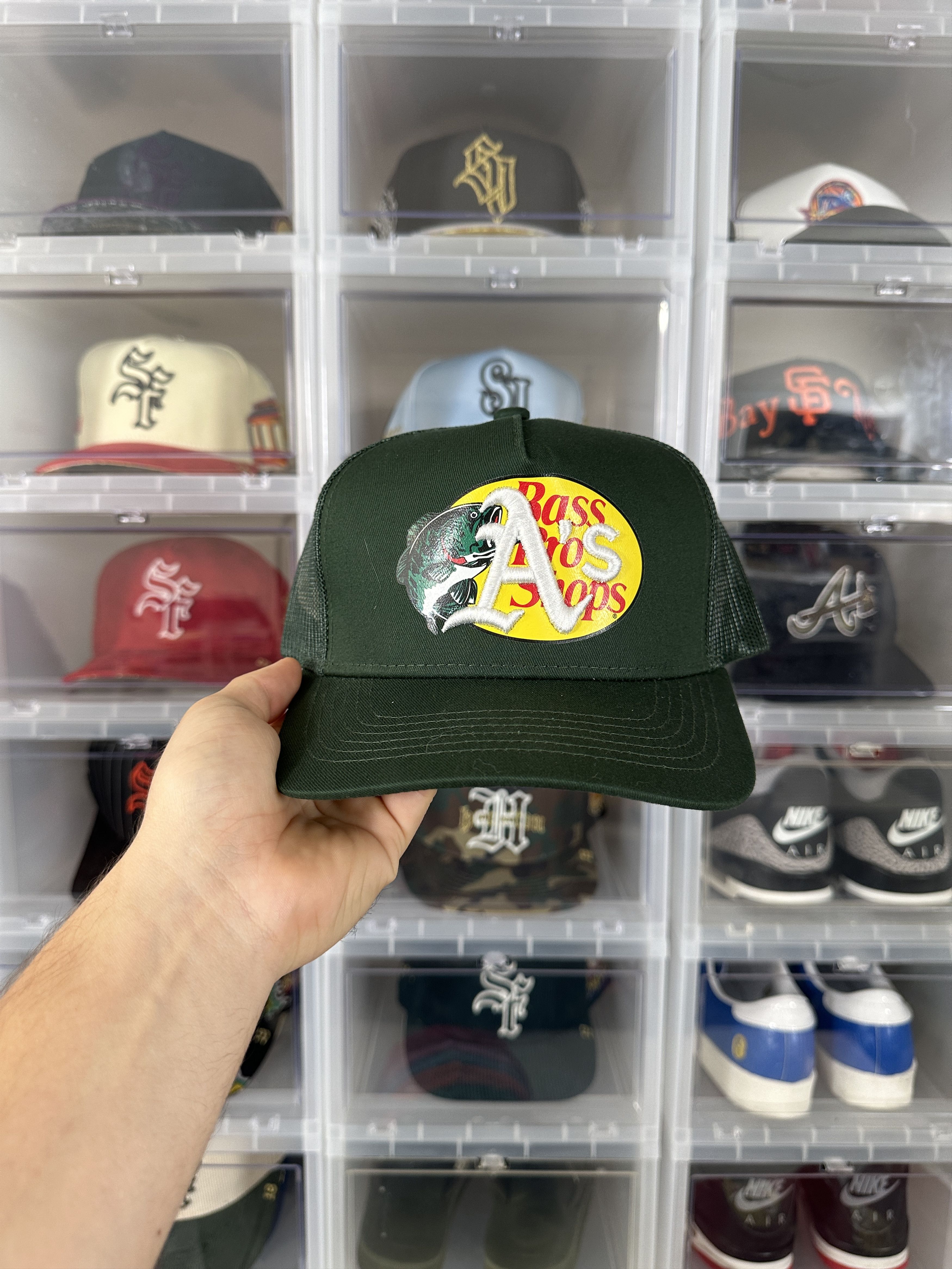 Bass Pro Shops Custom Embroidered Bass Pro Hat (Oakland Athletics A's) Size ONE SIZE - 1 Thumbnail