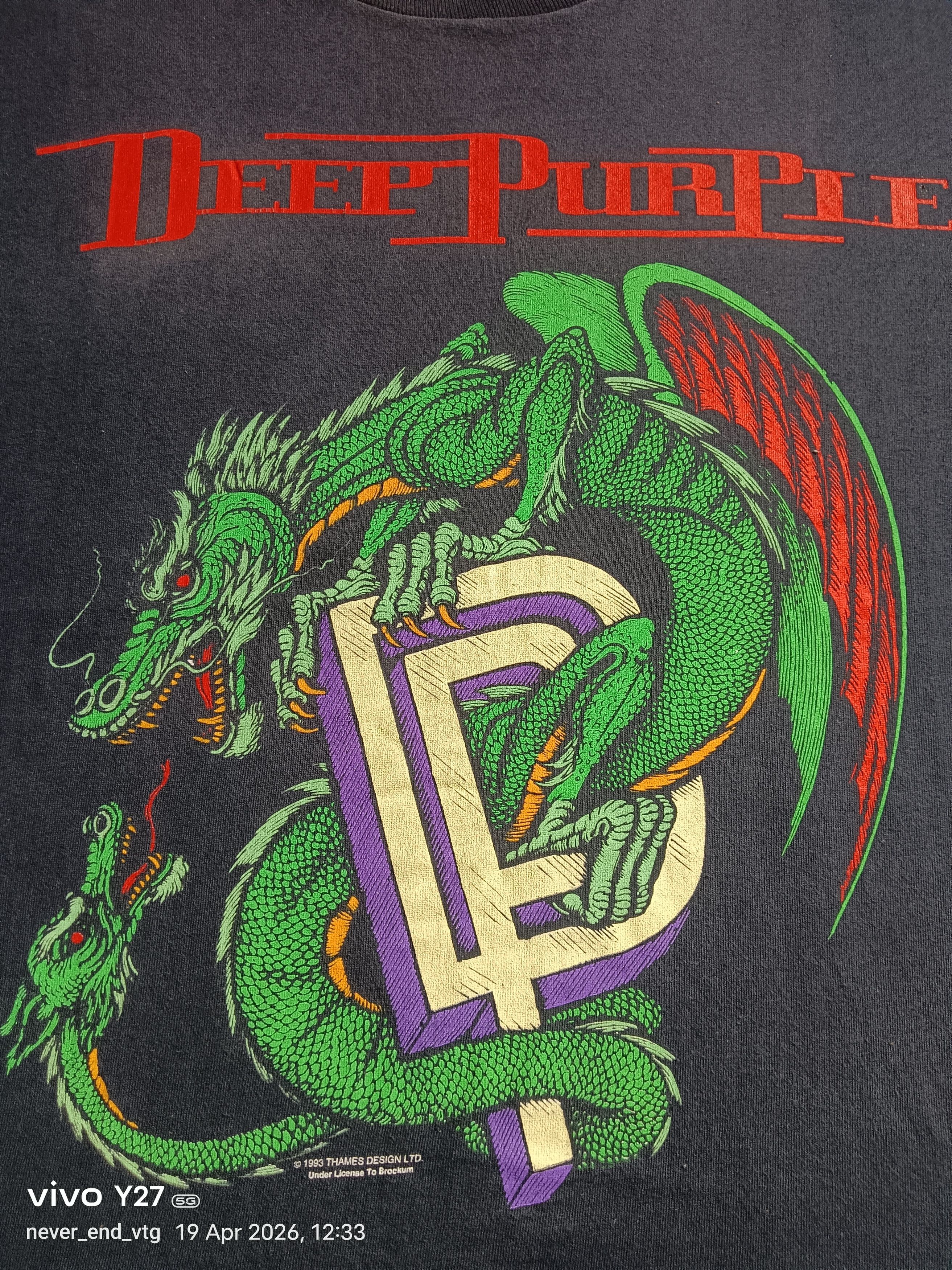 Vintage Vintage Deep Purple Tour Tee Size US L / EU 52-54 / 3 - 3 Thumbnail