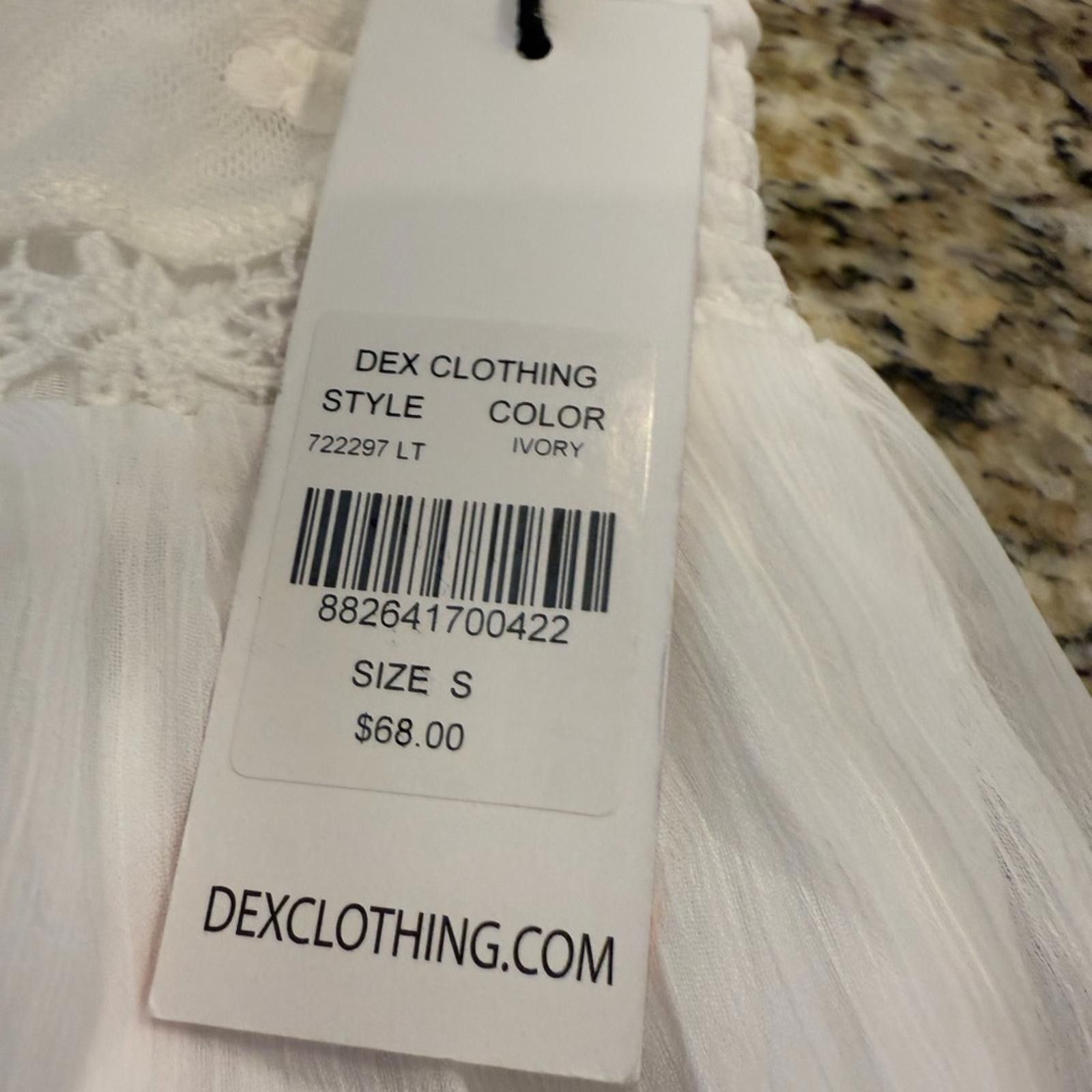 Forme D'Expression Dex white sleeveless lacey midi dress SZ small Size S / US 4 / IT 40 - 6 Thumbnail