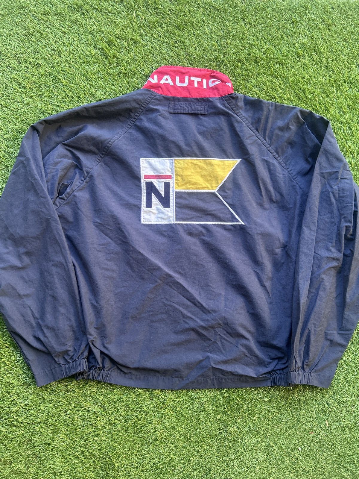 Nautica Vintage 90’s Nautica Flag Back Windbreaker Jacket Size US XXL / EU 58 / 5 - 1 Thumbnail