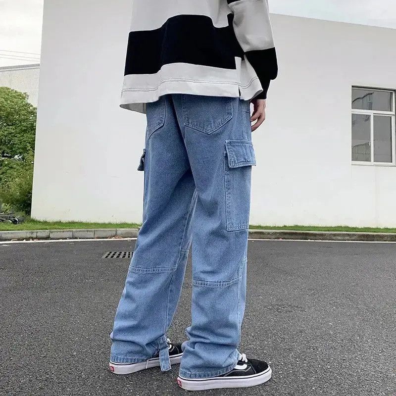 Japanese Brand × Jean Skateboard Baggy Carpenter Denim Jeans Cargo y2k Size US 32 / EU 48 - 3 Thumbnail