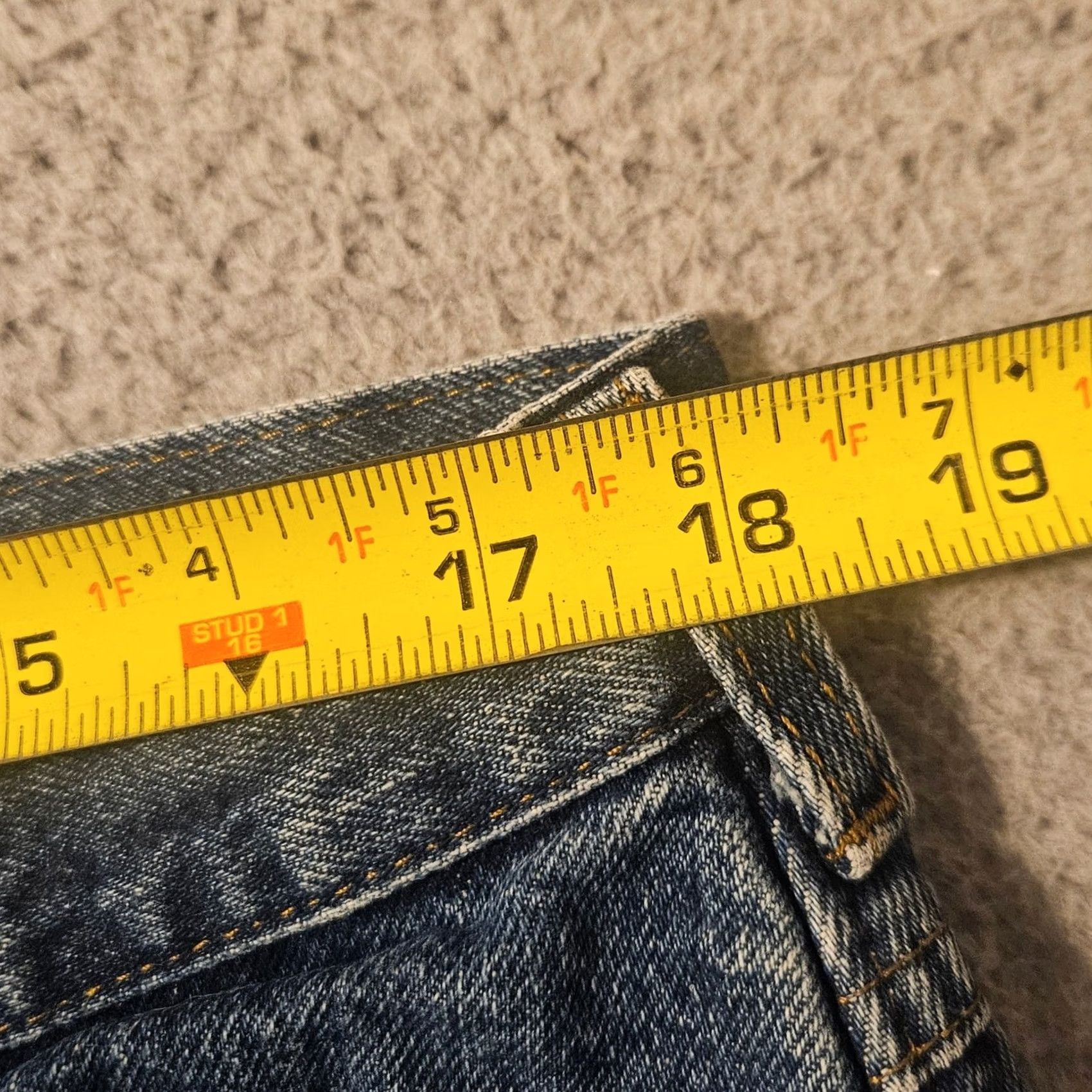 Vintage VINTAGE LL Bean Jeans Mens 38x30 Blue Denim Plaid Lined 5-Pocket Straight Inseam 30 Made in USA Medium Wash Size US 38 / EU 54 - 7 Thumbnail